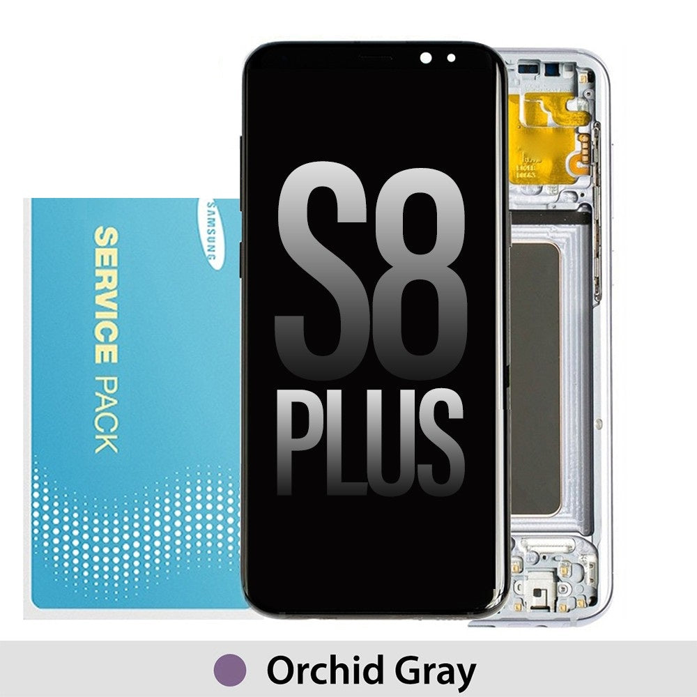 Samsung Galaxy S8 Plus G955F OLED Screen Replacement Digitizer GH97-20470C (Gold)-Orchid Gray Samsung Galaxy S8 Plus G955F OLED Screen Replacement Digitizer GH97-20470C (Gold)-Orchid Gray